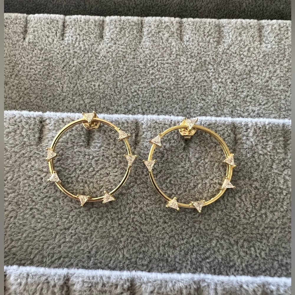 Melinda Maria front facing hoop/studs